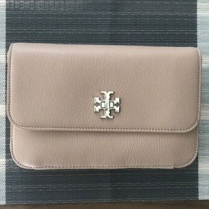 Tory Burch wallet on a chain